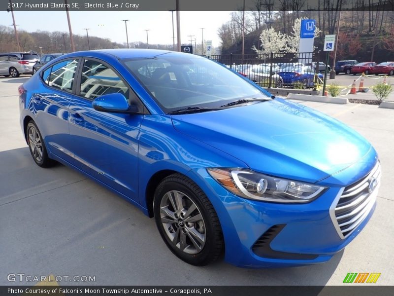 Electric Blue / Gray 2017 Hyundai Elantra SE