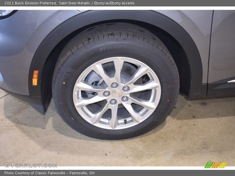 Satin Steel Metallic / Ebony w/Ebony Accents 2021 Buick Envision Preferred
