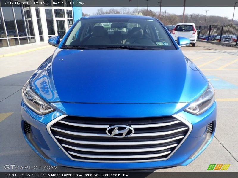 Electric Blue / Gray 2017 Hyundai Elantra SE