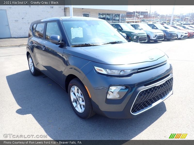 Gravity Gray / Black 2021 Kia Soul LX
