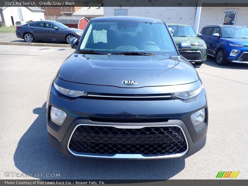 Gravity Gray / Black 2021 Kia Soul LX