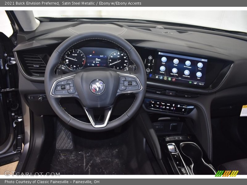 Satin Steel Metallic / Ebony w/Ebony Accents 2021 Buick Envision Preferred