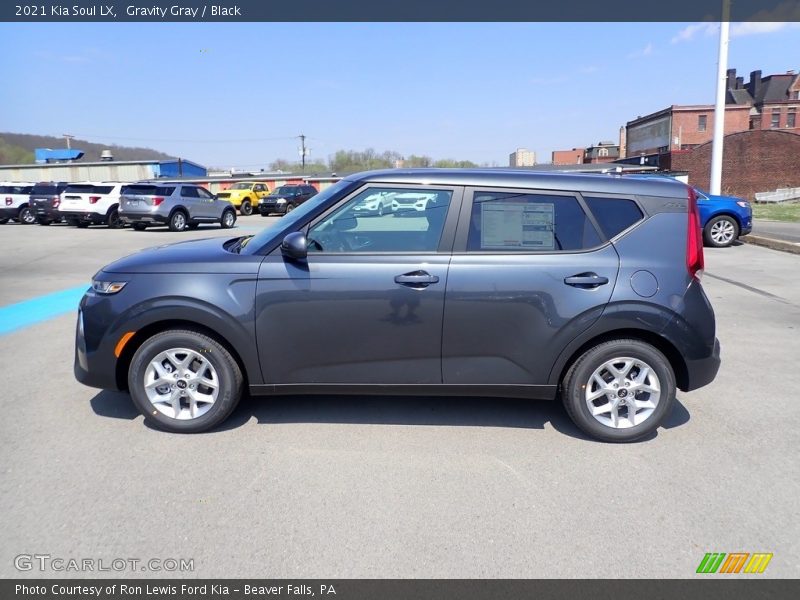 Gravity Gray / Black 2021 Kia Soul LX