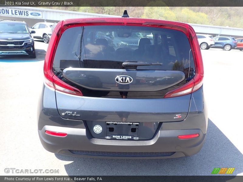 Gravity Gray / Black 2021 Kia Soul LX