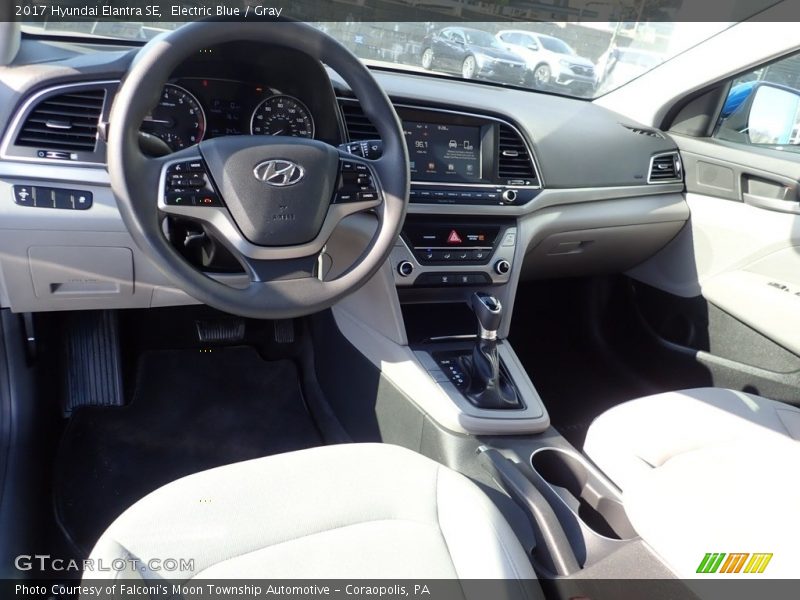 Electric Blue / Gray 2017 Hyundai Elantra SE