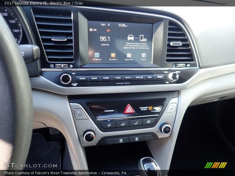 Electric Blue / Gray 2017 Hyundai Elantra SE