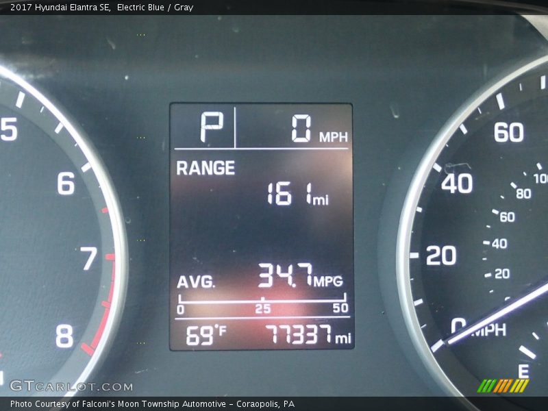 Electric Blue / Gray 2017 Hyundai Elantra SE