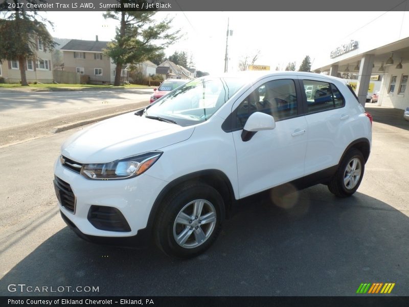 Summit White / Jet Black 2017 Chevrolet Trax LS AWD