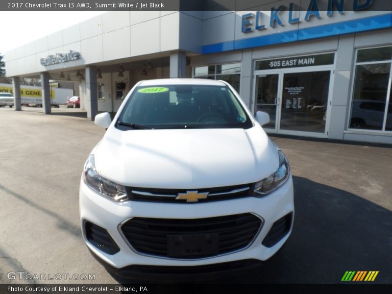 Summit White / Jet Black 2017 Chevrolet Trax LS AWD