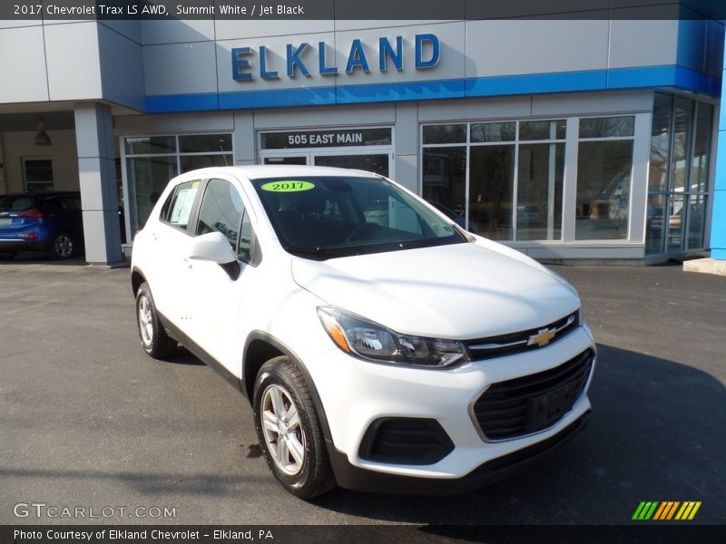 Summit White / Jet Black 2017 Chevrolet Trax LS AWD
