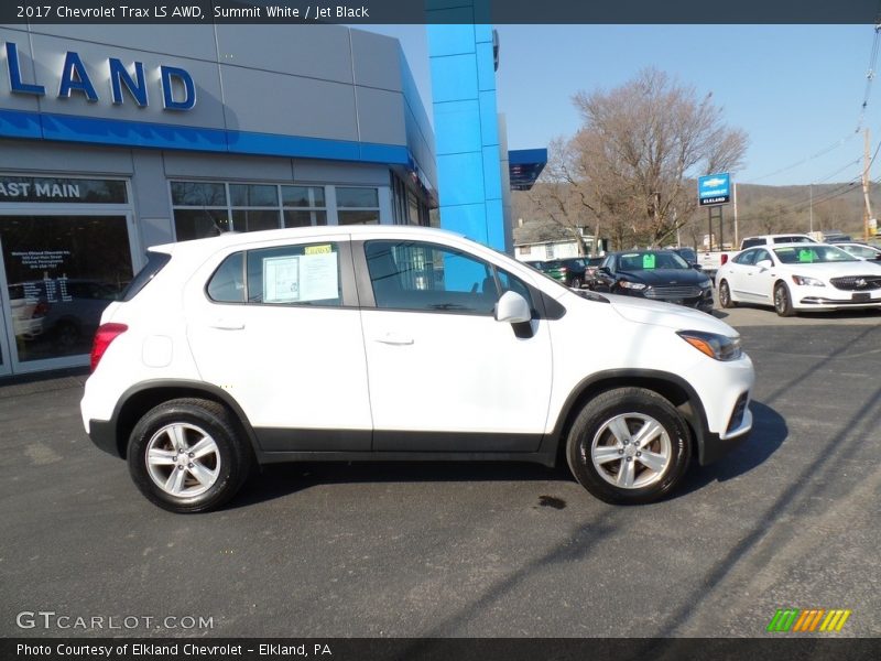 Summit White / Jet Black 2017 Chevrolet Trax LS AWD