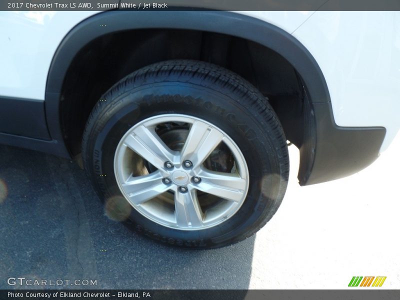 Summit White / Jet Black 2017 Chevrolet Trax LS AWD