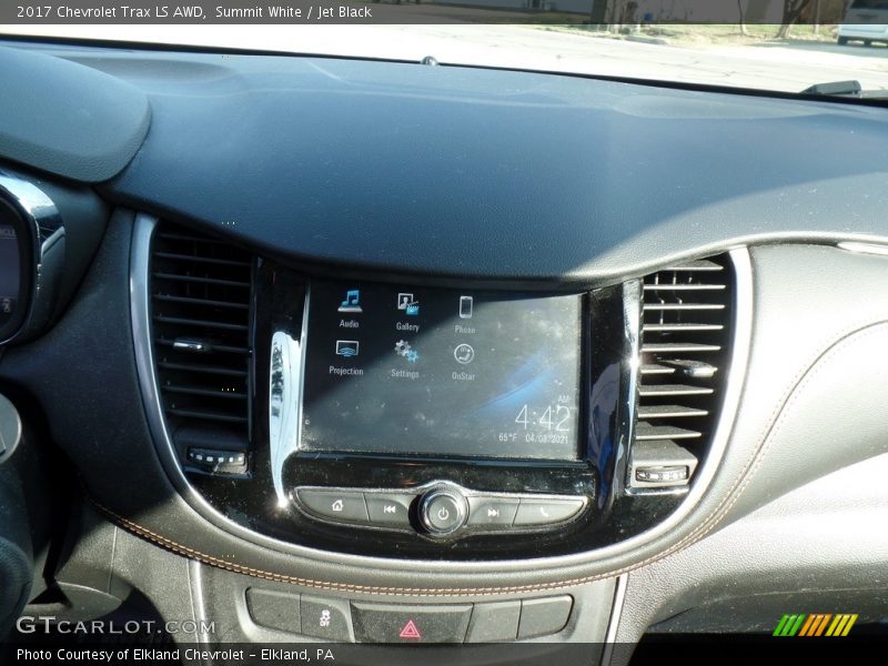 Summit White / Jet Black 2017 Chevrolet Trax LS AWD
