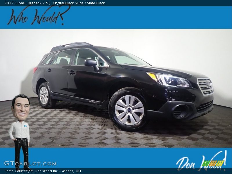 Crystal Black Silica / Slate Black 2017 Subaru Outback 2.5i
