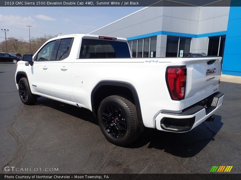 Summit White / Jet Black 2019 GMC Sierra 1500 Elevation Double Cab 4WD