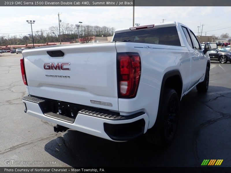 Summit White / Jet Black 2019 GMC Sierra 1500 Elevation Double Cab 4WD