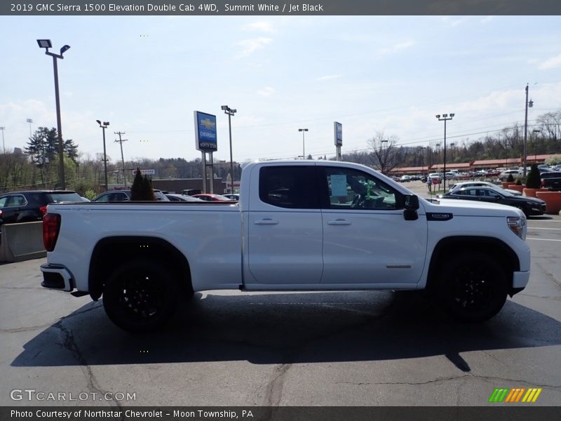 Summit White / Jet Black 2019 GMC Sierra 1500 Elevation Double Cab 4WD
