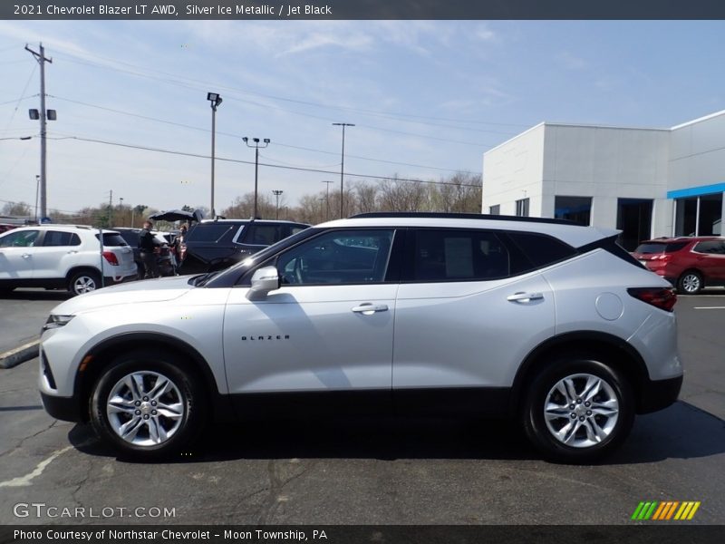 Silver Ice Metallic / Jet Black 2021 Chevrolet Blazer LT AWD