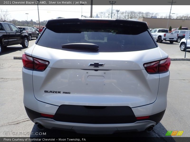 Silver Ice Metallic / Jet Black 2021 Chevrolet Blazer LT AWD