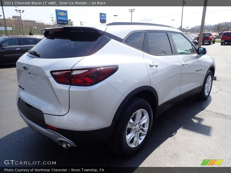 Silver Ice Metallic / Jet Black 2021 Chevrolet Blazer LT AWD