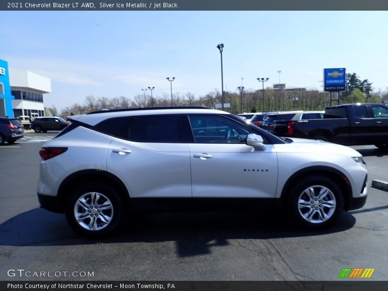 Silver Ice Metallic / Jet Black 2021 Chevrolet Blazer LT AWD