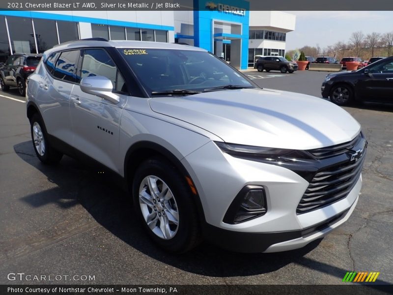 Silver Ice Metallic / Jet Black 2021 Chevrolet Blazer LT AWD