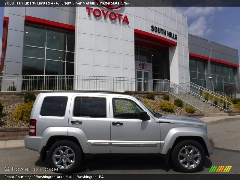 Bright Silver Metallic / Pastel Slate Gray 2008 Jeep Liberty Limited 4x4