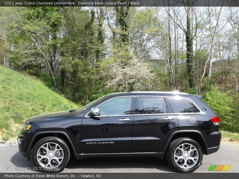 Diamond Black Crystal Pearl / Black 2021 Jeep Grand Cherokee Limited 4x4