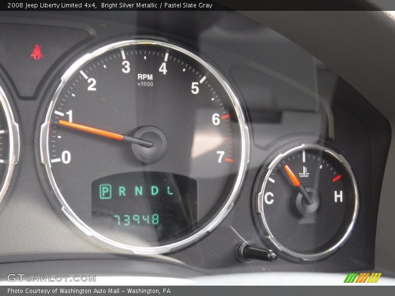 Bright Silver Metallic / Pastel Slate Gray 2008 Jeep Liberty Limited 4x4