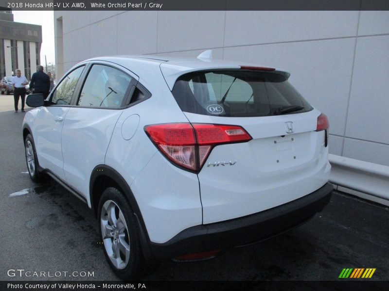 White Orchid Pearl / Gray 2018 Honda HR-V LX AWD
