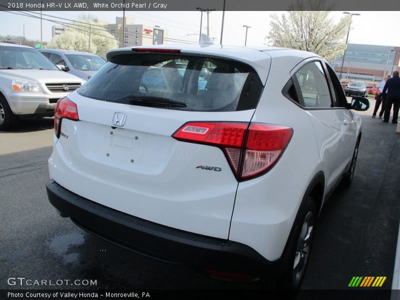White Orchid Pearl / Gray 2018 Honda HR-V LX AWD