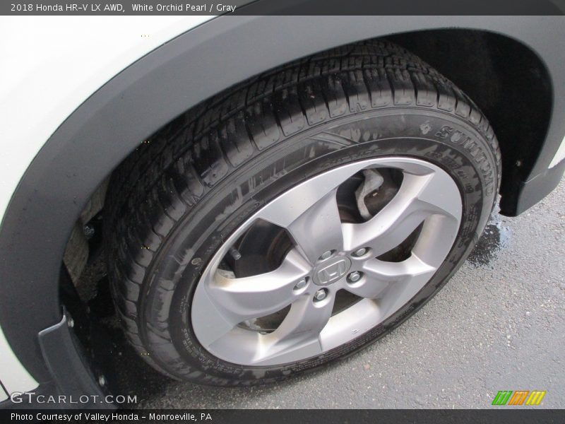 White Orchid Pearl / Gray 2018 Honda HR-V LX AWD