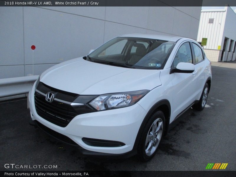 White Orchid Pearl / Gray 2018 Honda HR-V LX AWD