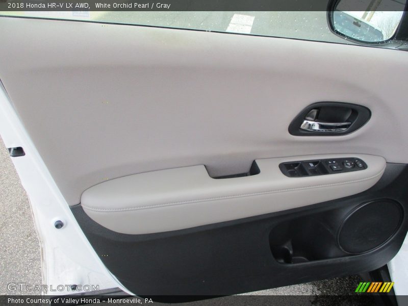 White Orchid Pearl / Gray 2018 Honda HR-V LX AWD