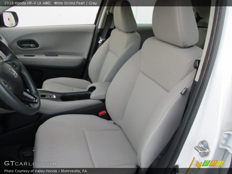 White Orchid Pearl / Gray 2018 Honda HR-V LX AWD