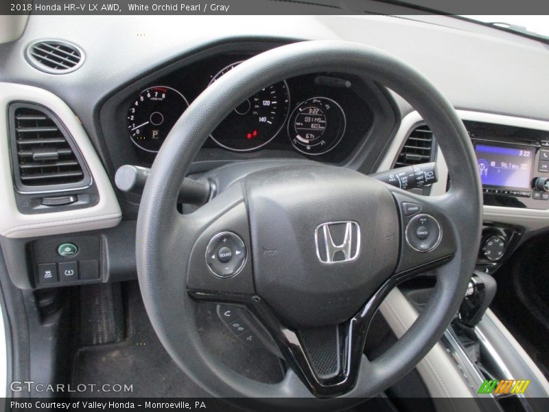White Orchid Pearl / Gray 2018 Honda HR-V LX AWD