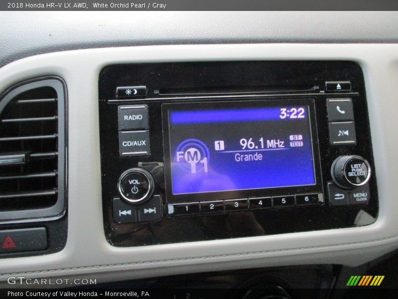 White Orchid Pearl / Gray 2018 Honda HR-V LX AWD