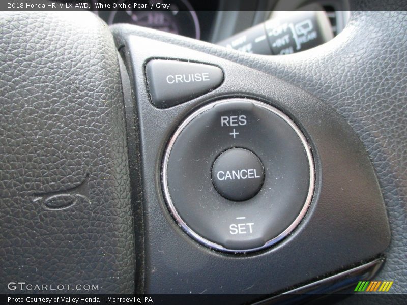 White Orchid Pearl / Gray 2018 Honda HR-V LX AWD