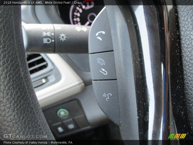 White Orchid Pearl / Gray 2018 Honda HR-V LX AWD