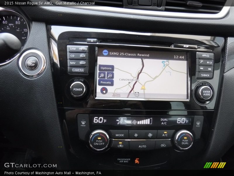 Gun Metallic / Charcoal 2015 Nissan Rogue SV AWD