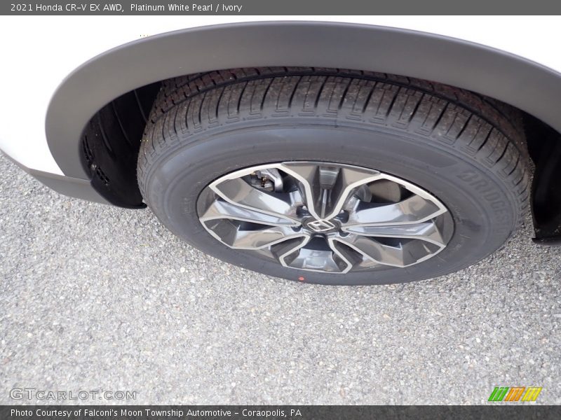 Platinum White Pearl / Ivory 2021 Honda CR-V EX AWD