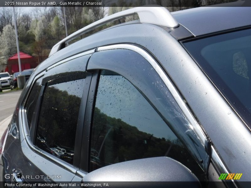 Gun Metallic / Charcoal 2015 Nissan Rogue SV AWD