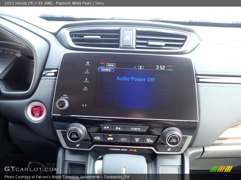 Platinum White Pearl / Ivory 2021 Honda CR-V EX AWD
