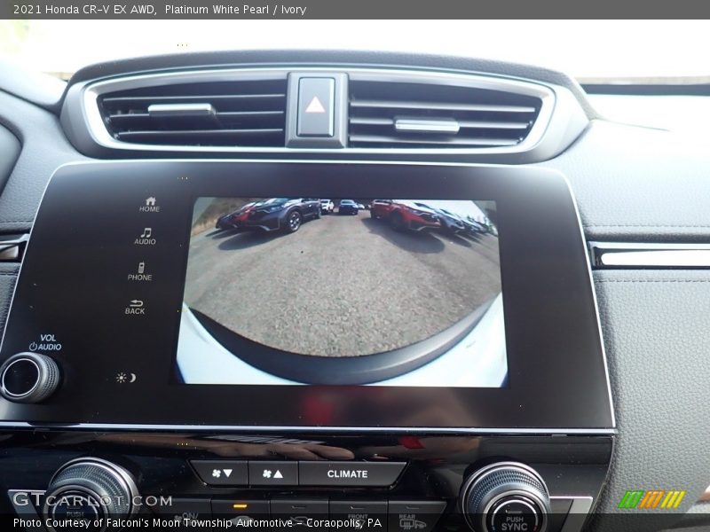 Platinum White Pearl / Ivory 2021 Honda CR-V EX AWD