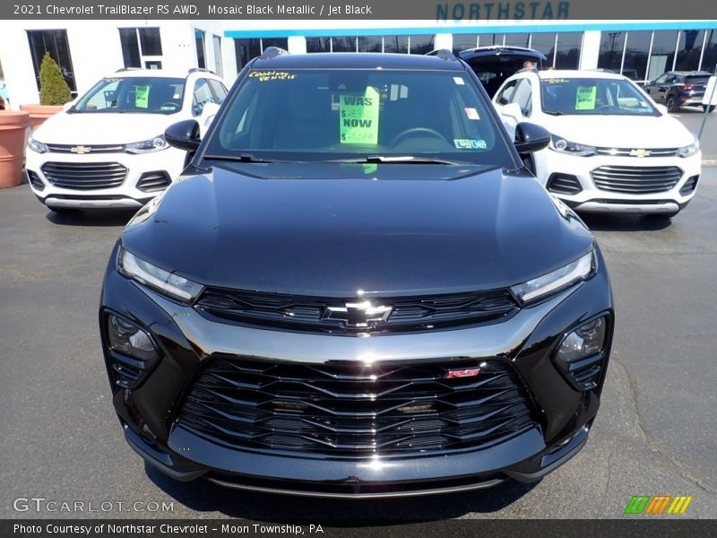 Mosaic Black Metallic / Jet Black 2021 Chevrolet TrailBlazer RS AWD