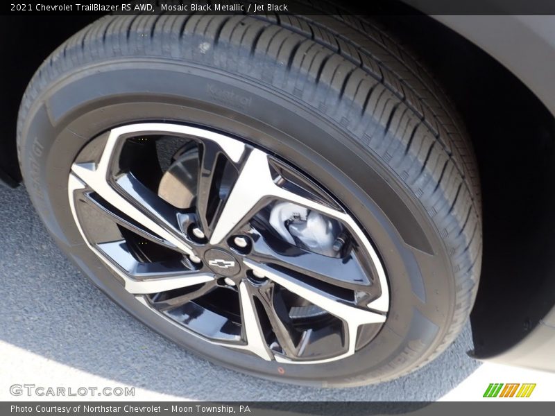 Mosaic Black Metallic / Jet Black 2021 Chevrolet TrailBlazer RS AWD