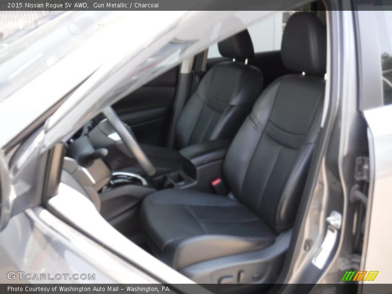 Gun Metallic / Charcoal 2015 Nissan Rogue SV AWD