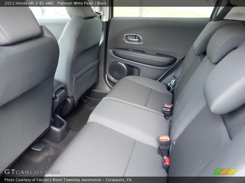 Platinum White Pearl / Black 2021 Honda HR-V EX AWD
