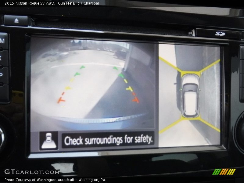 Gun Metallic / Charcoal 2015 Nissan Rogue SV AWD