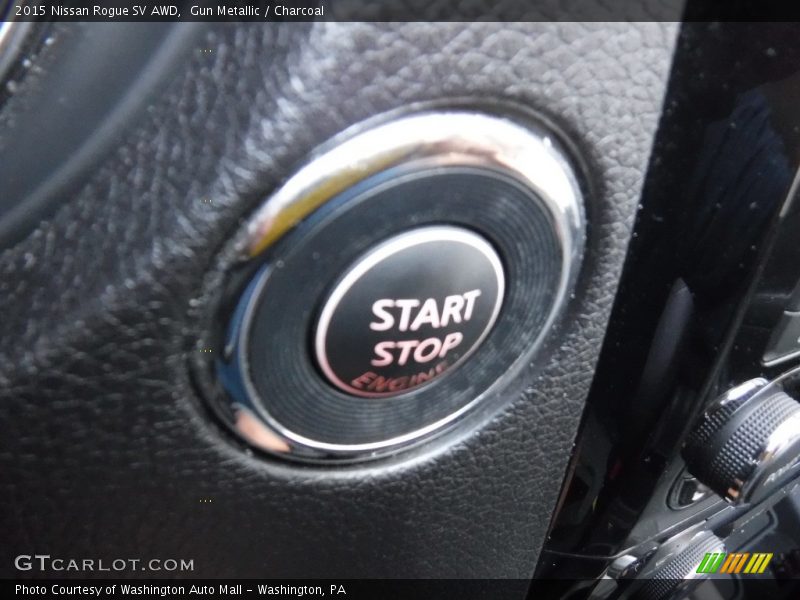 Gun Metallic / Charcoal 2015 Nissan Rogue SV AWD